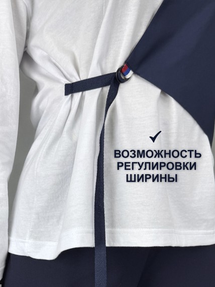 Лонгслив с жилеткой в школу MD-250708 