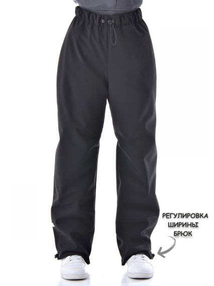 Брюки прямые SoftShell - MD-230011\черный